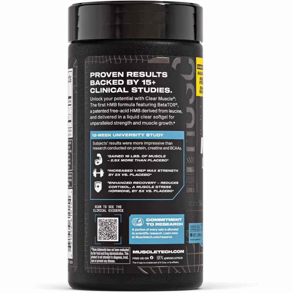 MuscleTech Clear Muscle Liquid HMP Softgels 84s 3
