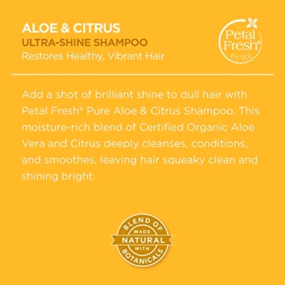 Petal Fresh Pure Ultra Shine Aloe And Citrus Shampoo 355ml 3