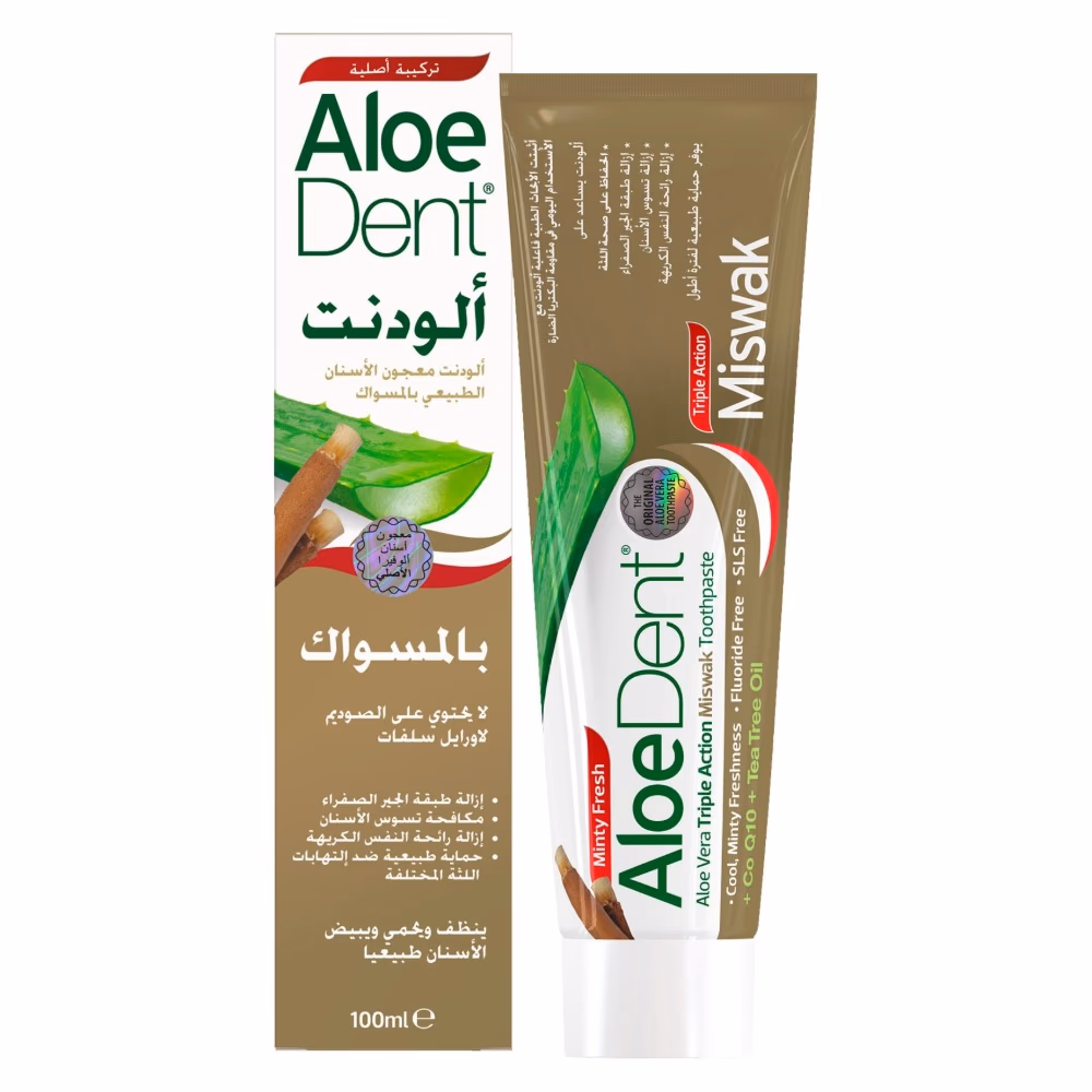 AloeDent Triple Action Miswak Toothpaste 100ml 3