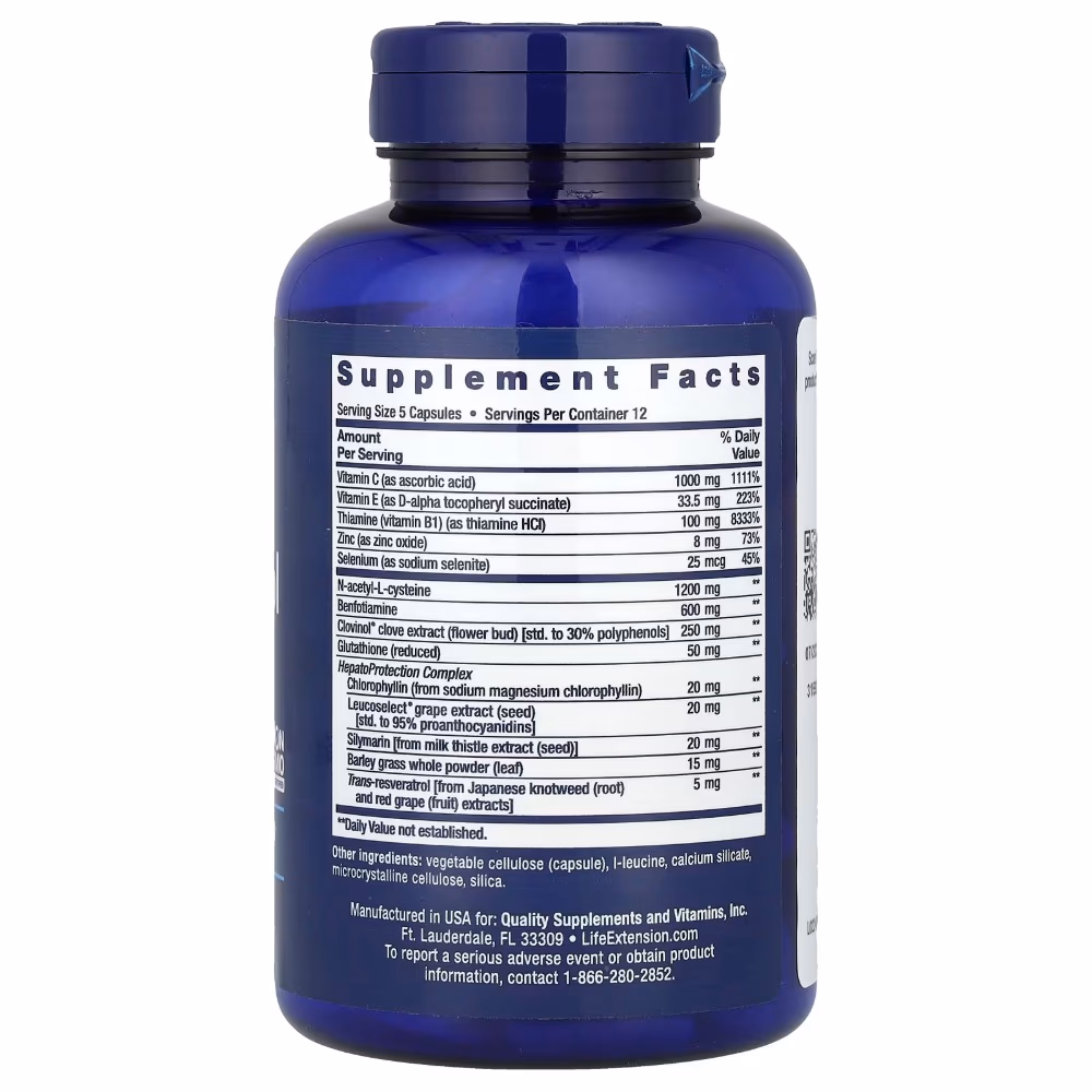 Life Extension Anti- Alcohol Complex 60 Capsules 2