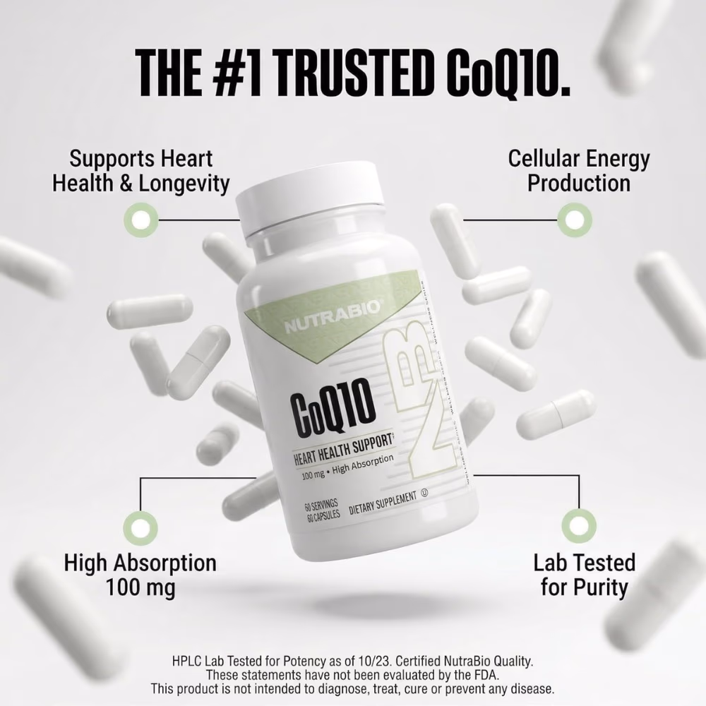 Nutrabio CoQ10 100mg 60 Capsules 5