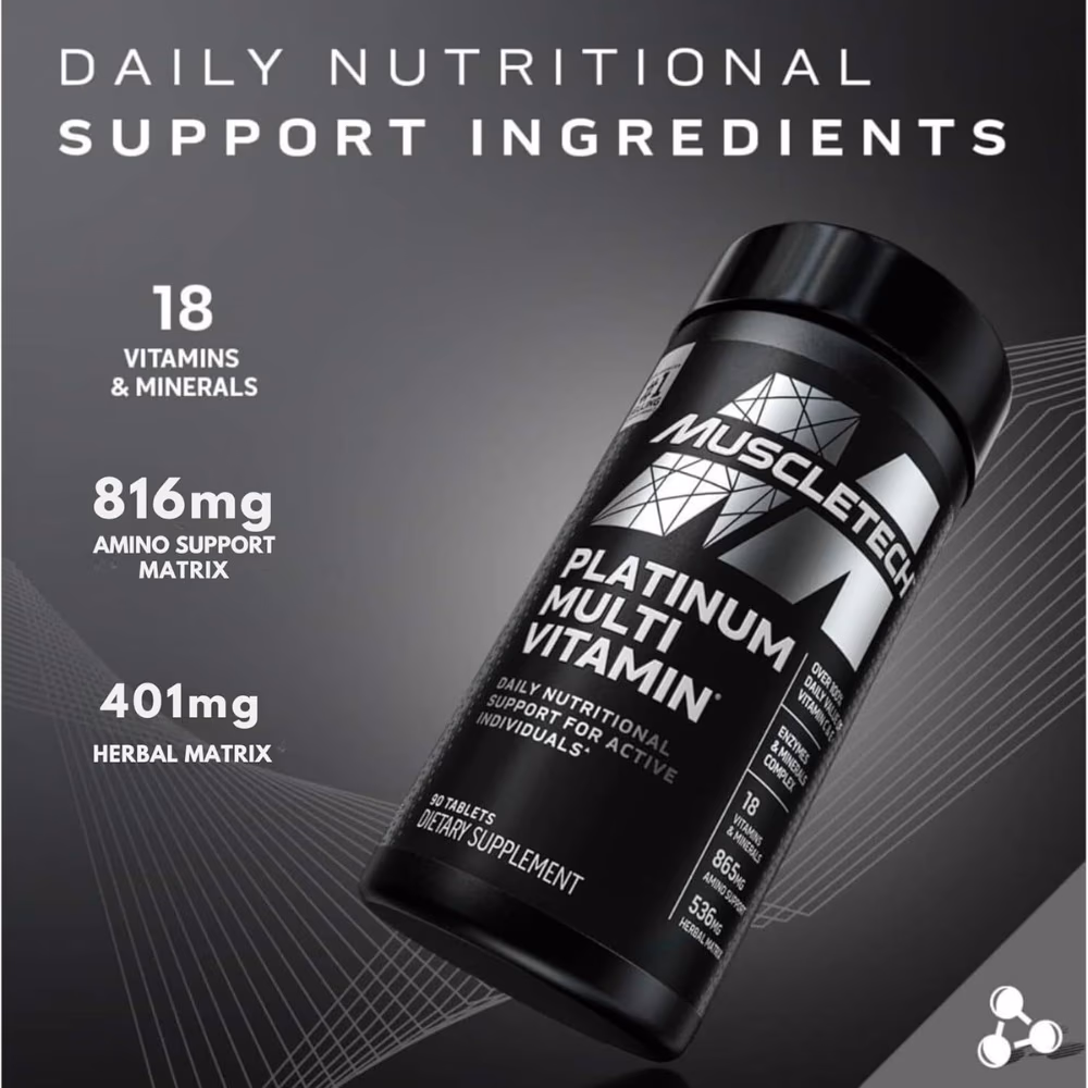 MuscleTech Platinum Multivitamin-180 Tablets  4