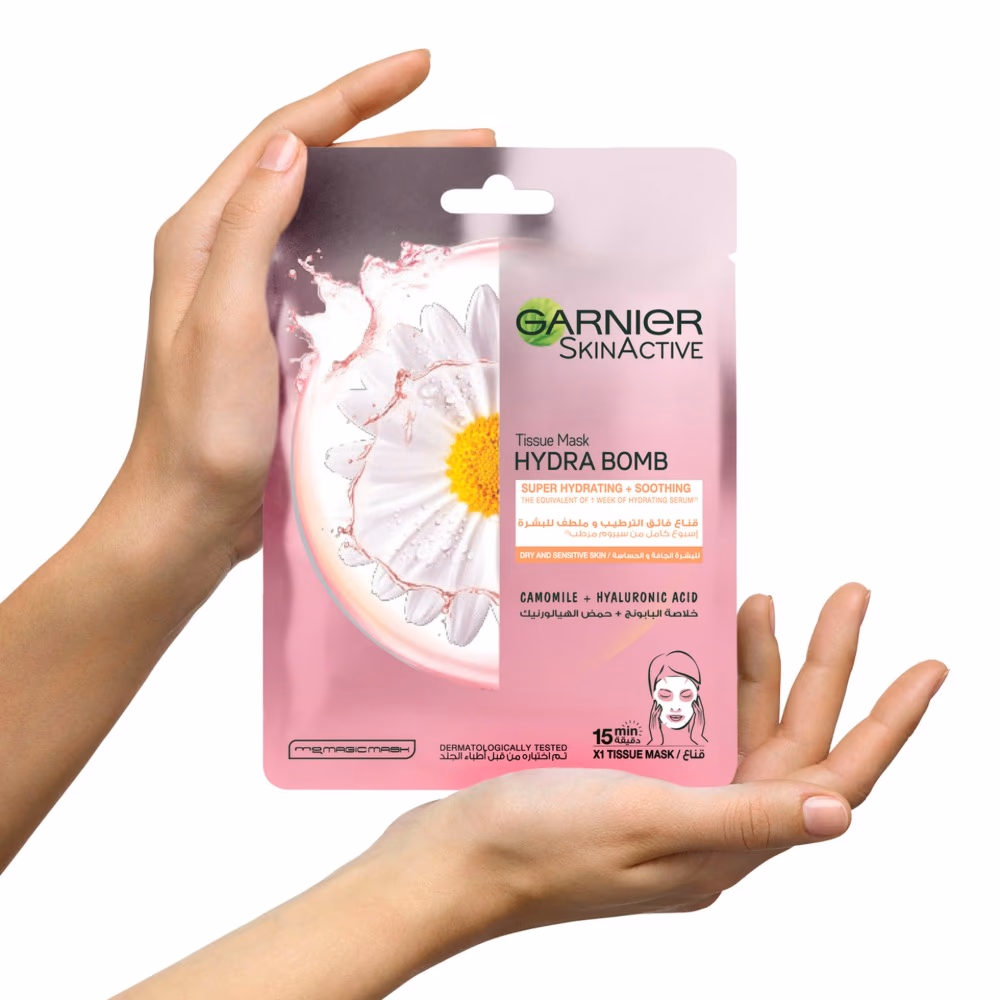 Garnier skinActive Hydra Bomb Chamomile Tissue Mask 32g 4