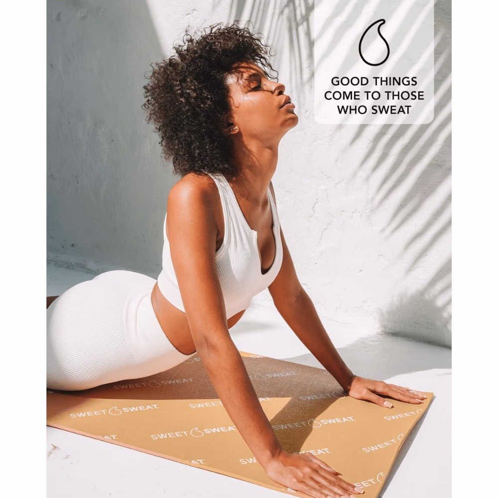 Sports Research Sweet Sweat Yoga Mat Brown 2