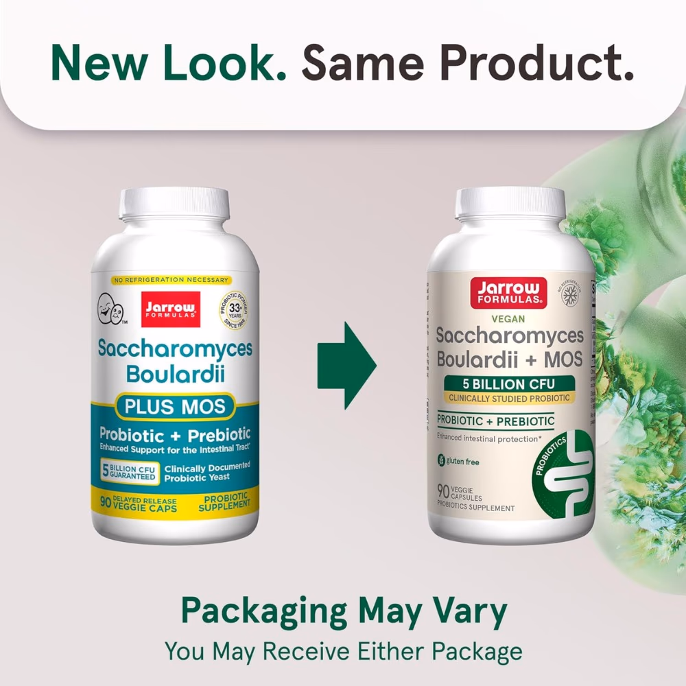 Jarrow Saccharomyces Boulardii + MOS - 90 Capsules 2