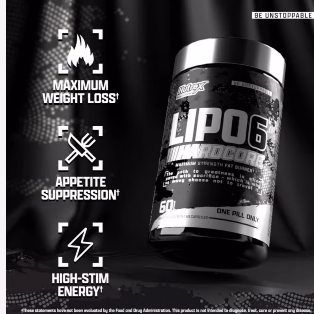 Nutrex Lipo-6 Hardcore – 60 Capsules 2