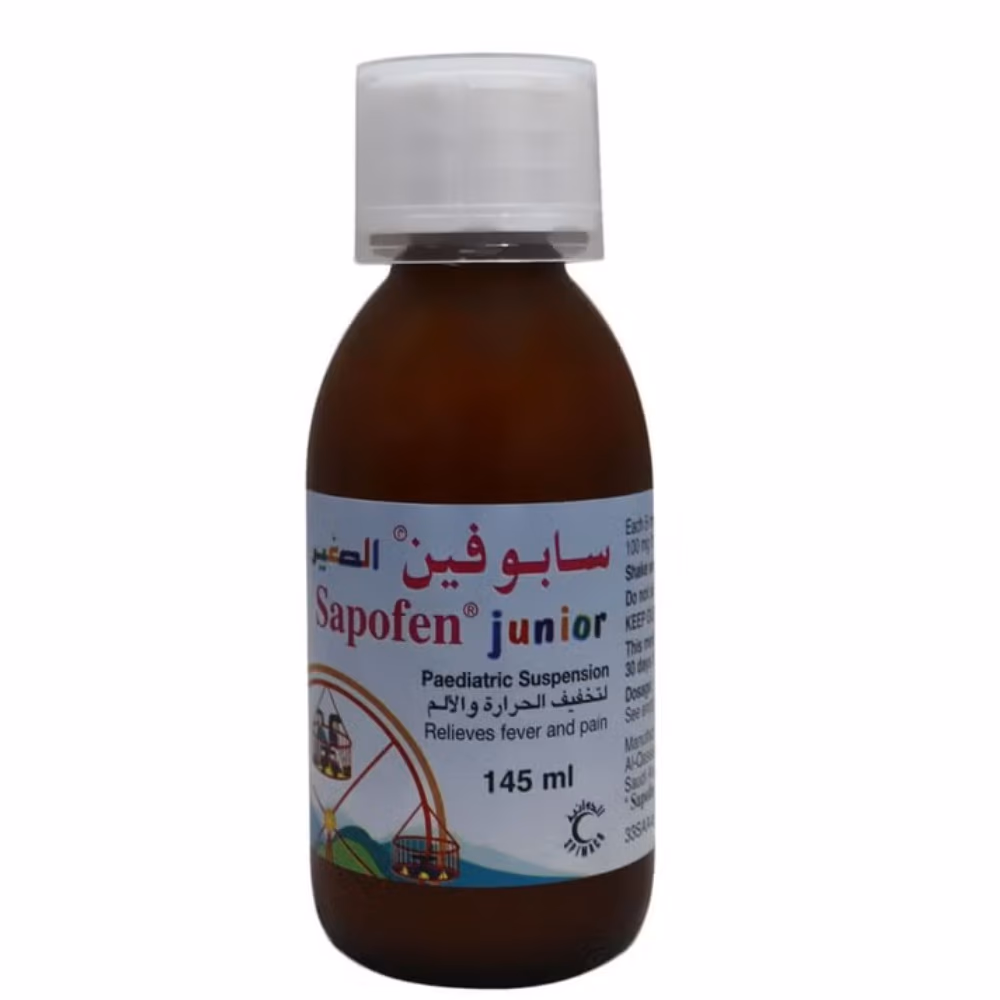 Sapofen Junior 100mg/5ml Suspension 145ml 2