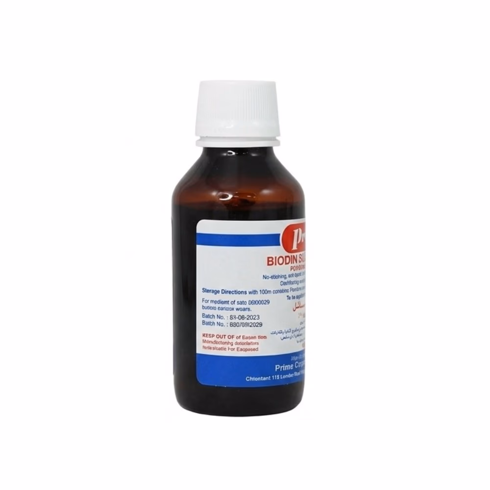Prime Biodin Iodine Solution 100ml 3