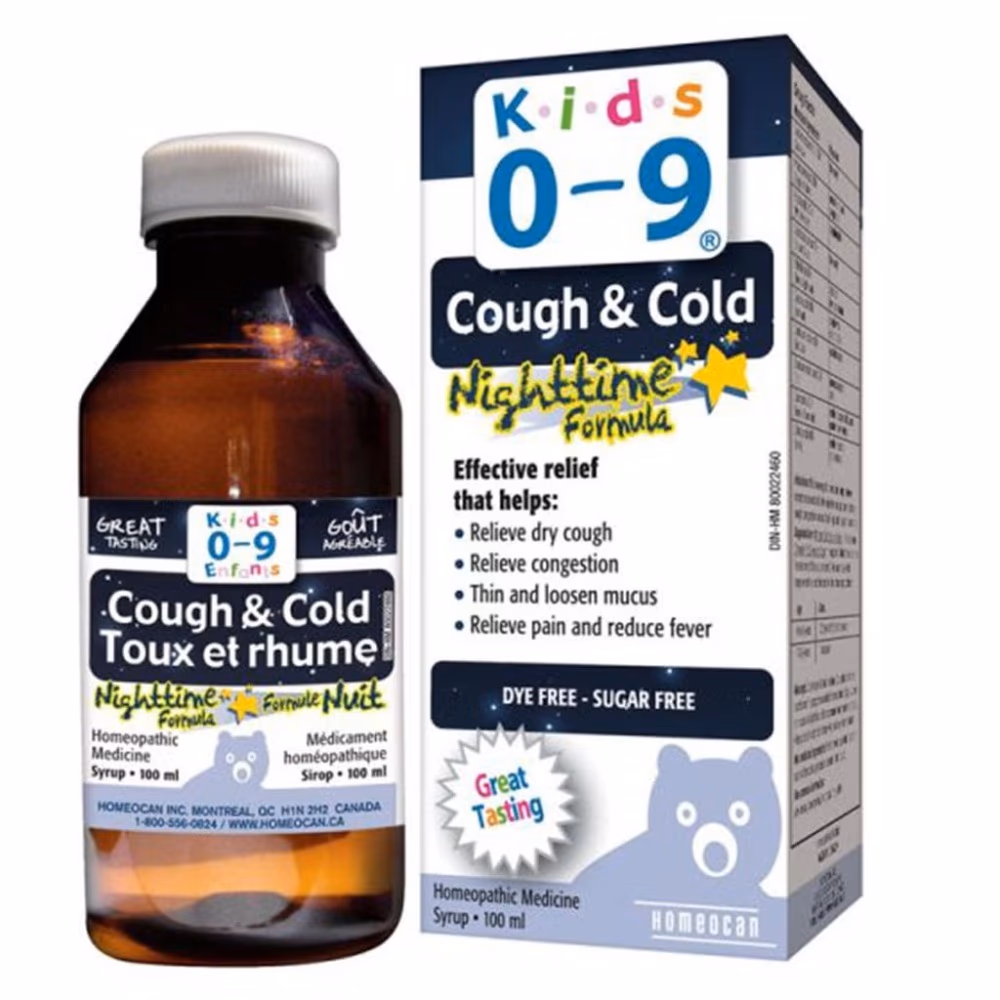 Homeocan Kids 0-9 Cough and Cold Night Syrup 100ml 2