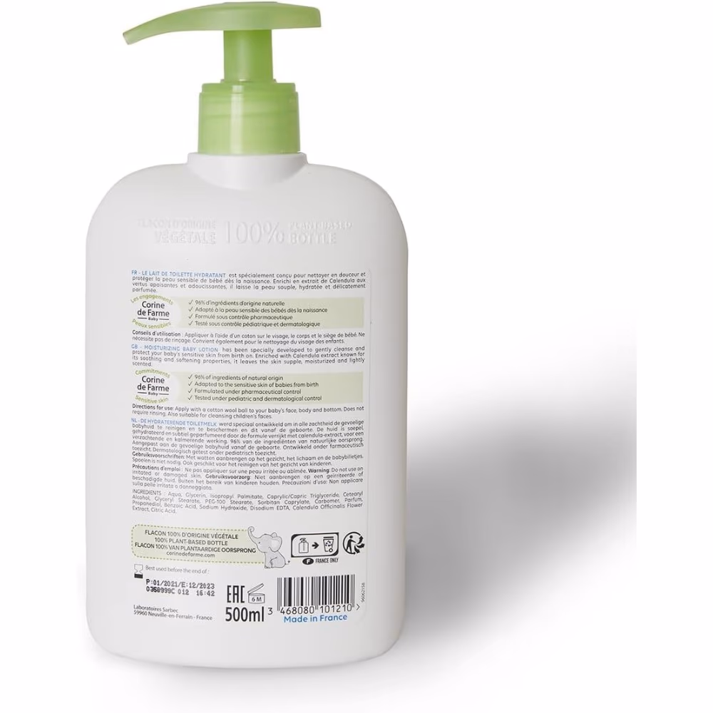 Corine De Farme Baby Natural Origin Lotion 500ml 2