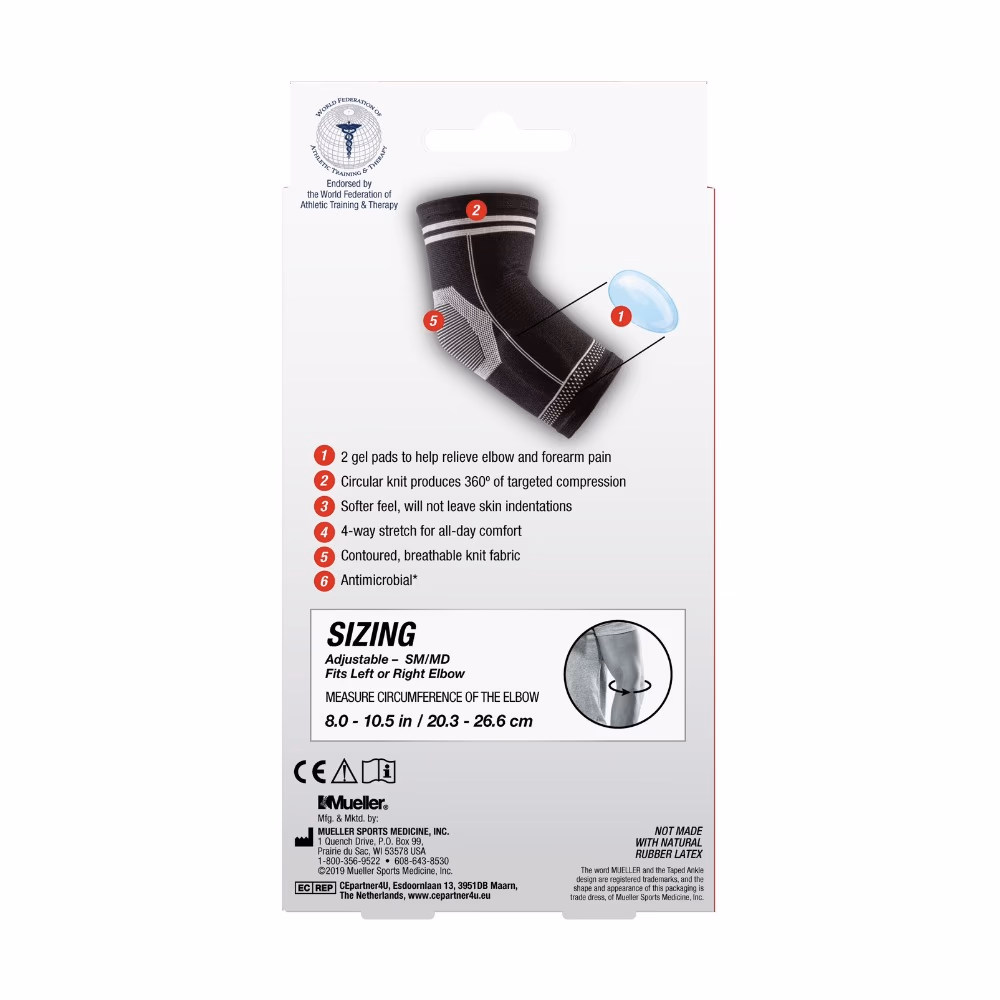 Mueller 4-Way Elbow Support Small and Medium 6333 3