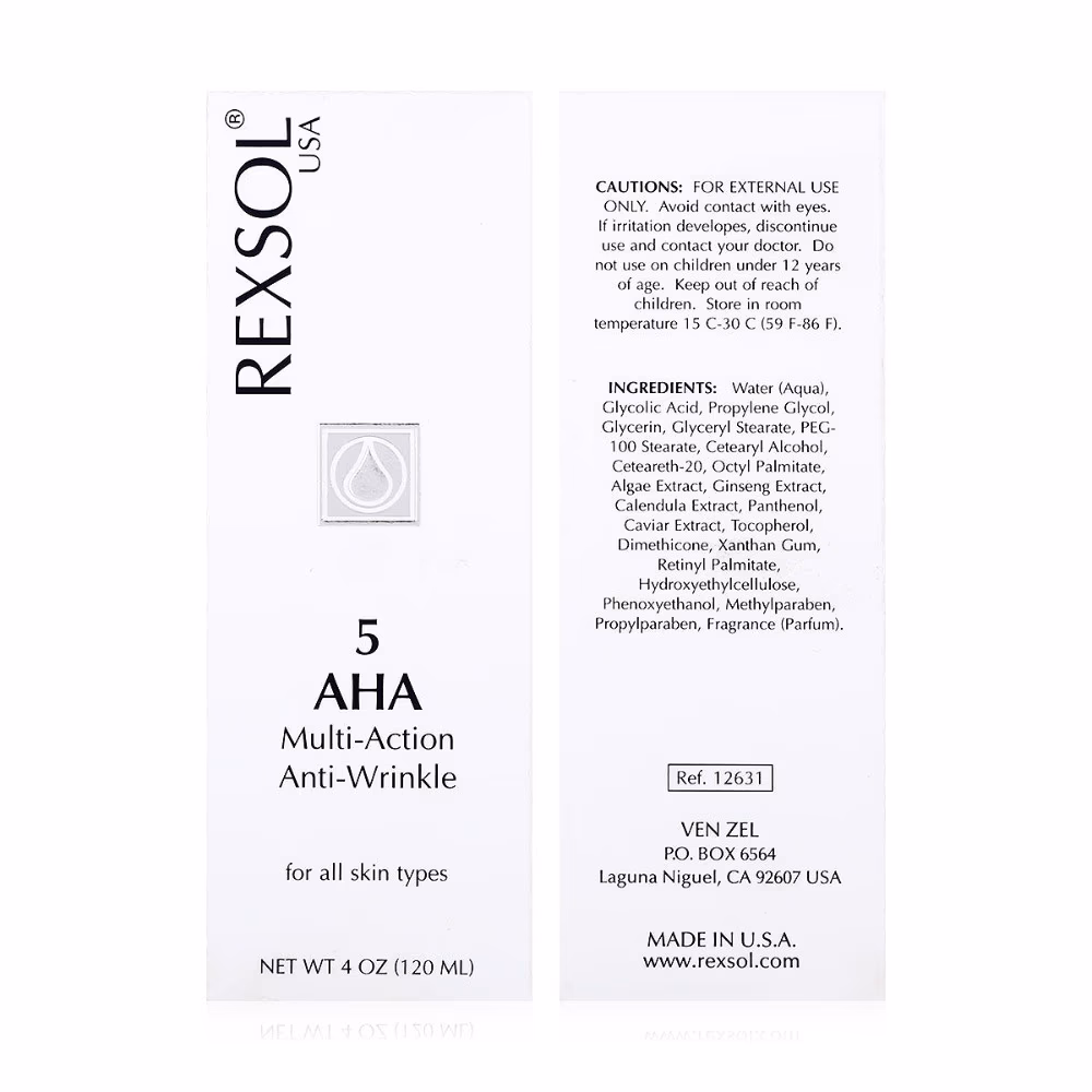 Rexsol 5 AHA Multi-Action Anti-Wrinkle Cream 120ml 3