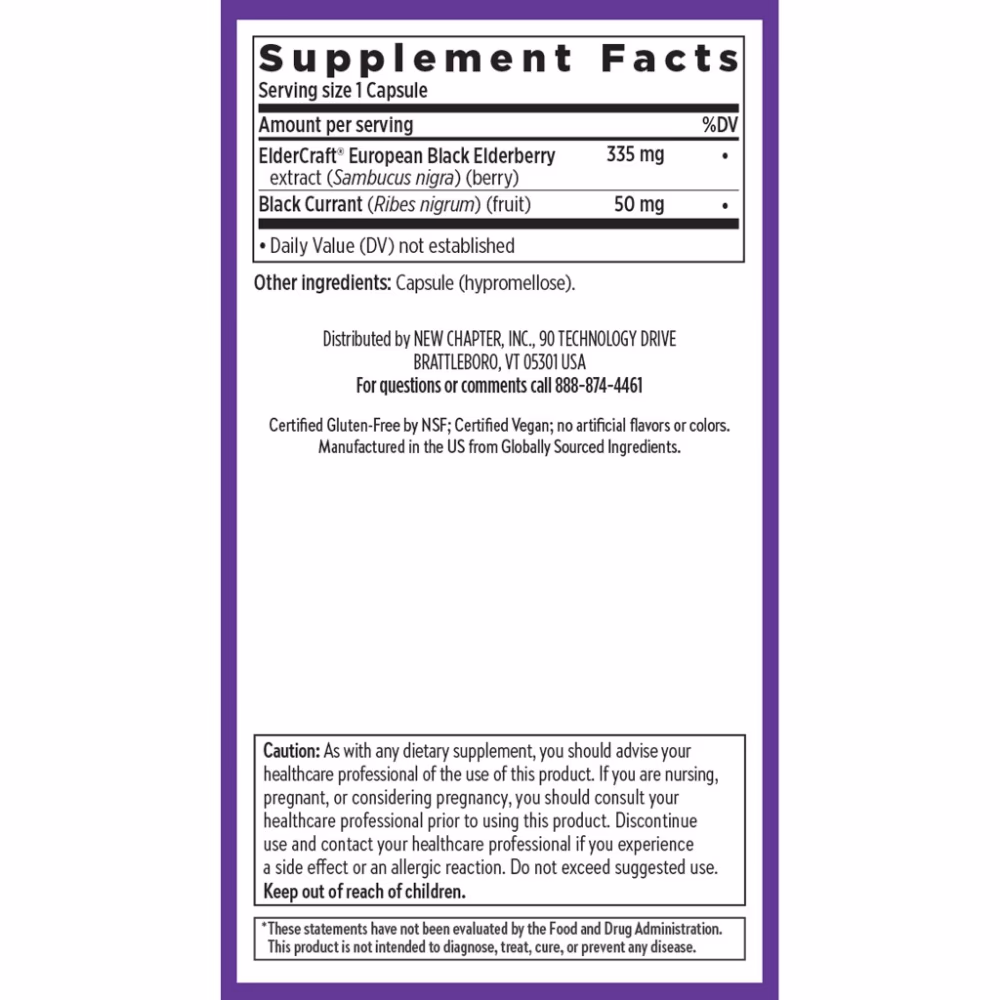 New Chapter Elderberry Force - 30 Capsules 3