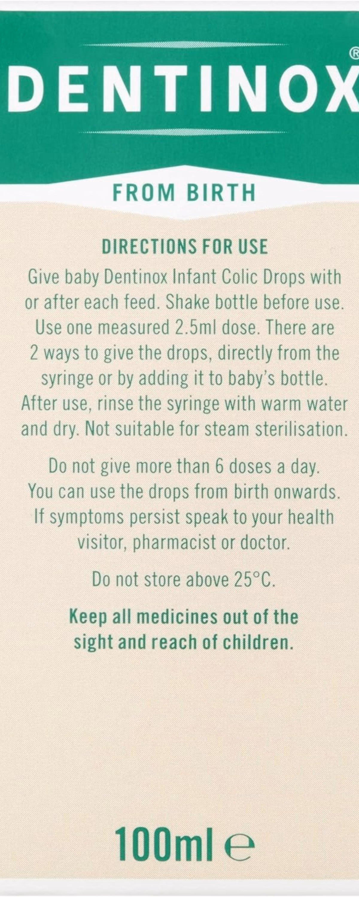 Dentinox Infant Colic Drops 100ml 2