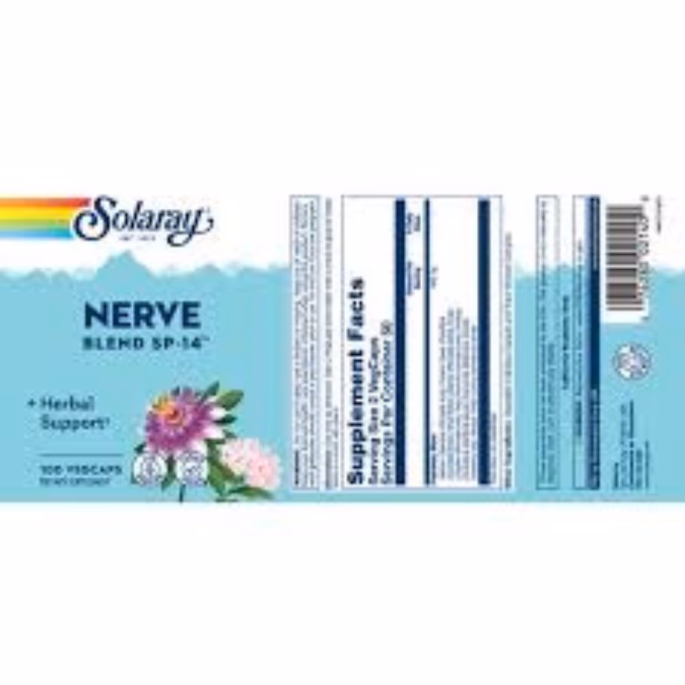 Solaray Nerve Blend 100 Veg Caps 2