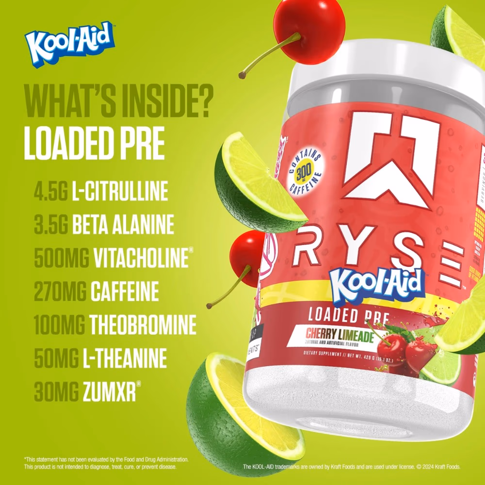Ryse Kool Aid Loaded Pre Cherry Limeade 429g 2