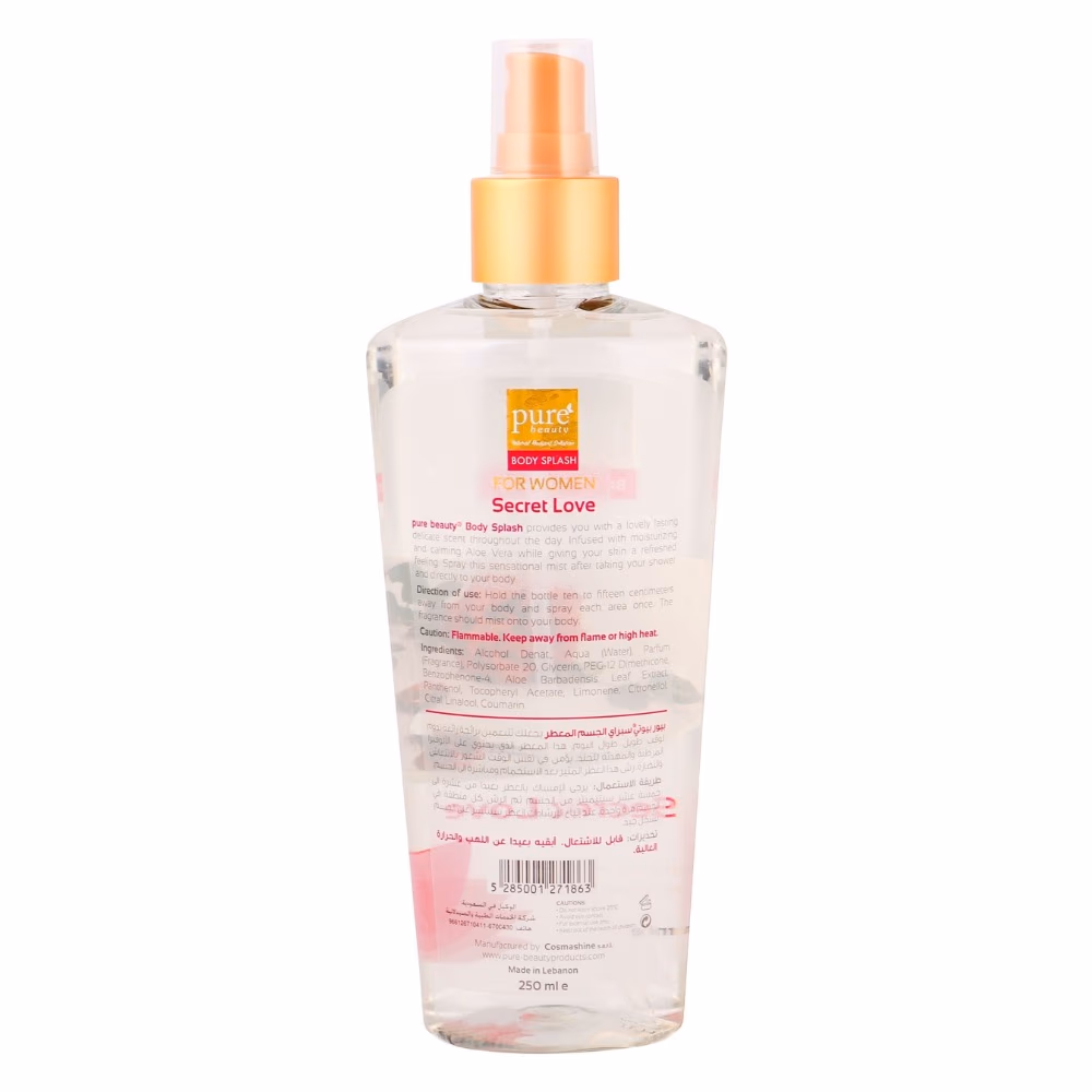 Pure Beauty Body Splash Secret Love Women 250ml 4