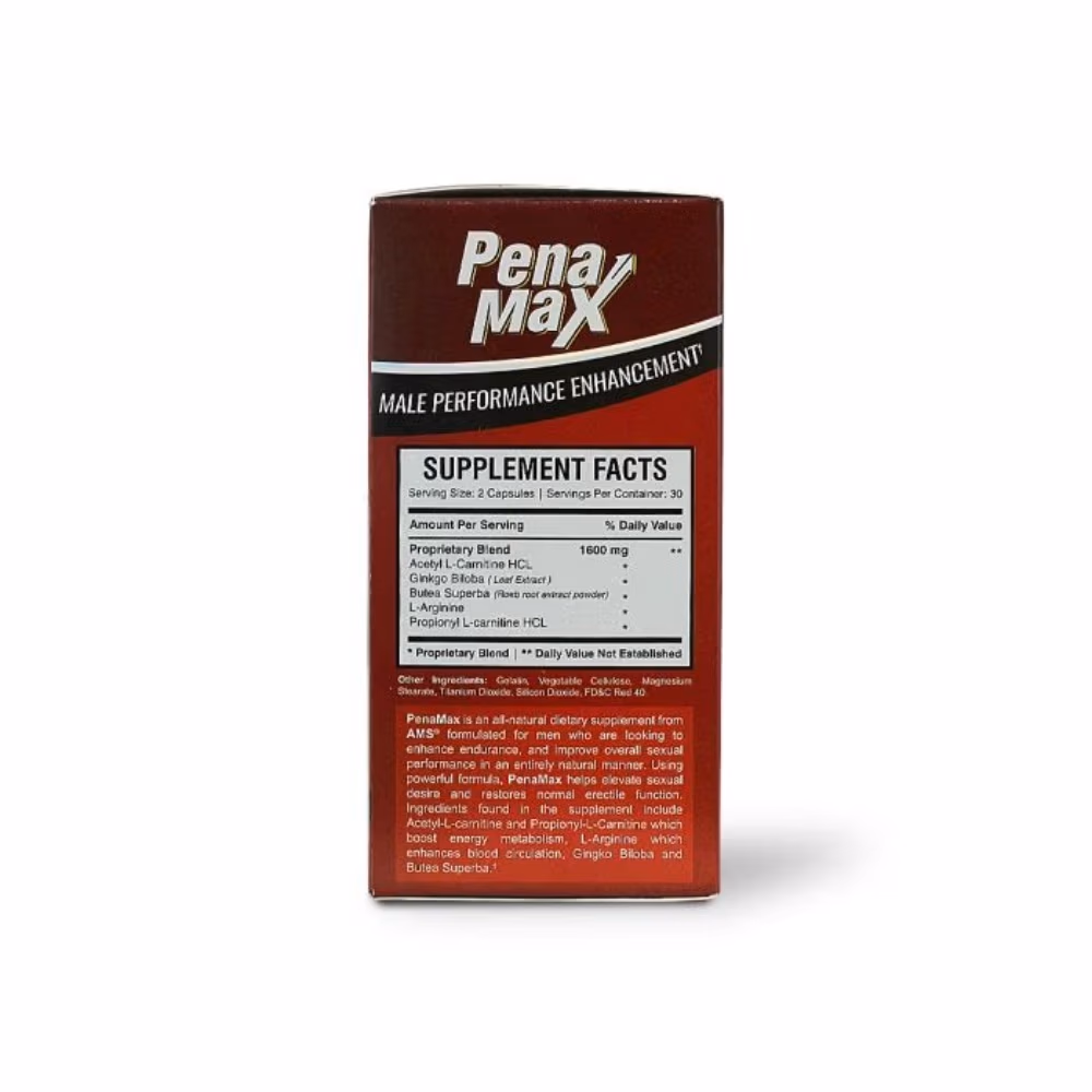 AMS Penamax Male performance Enhancement Capsules 60's 3