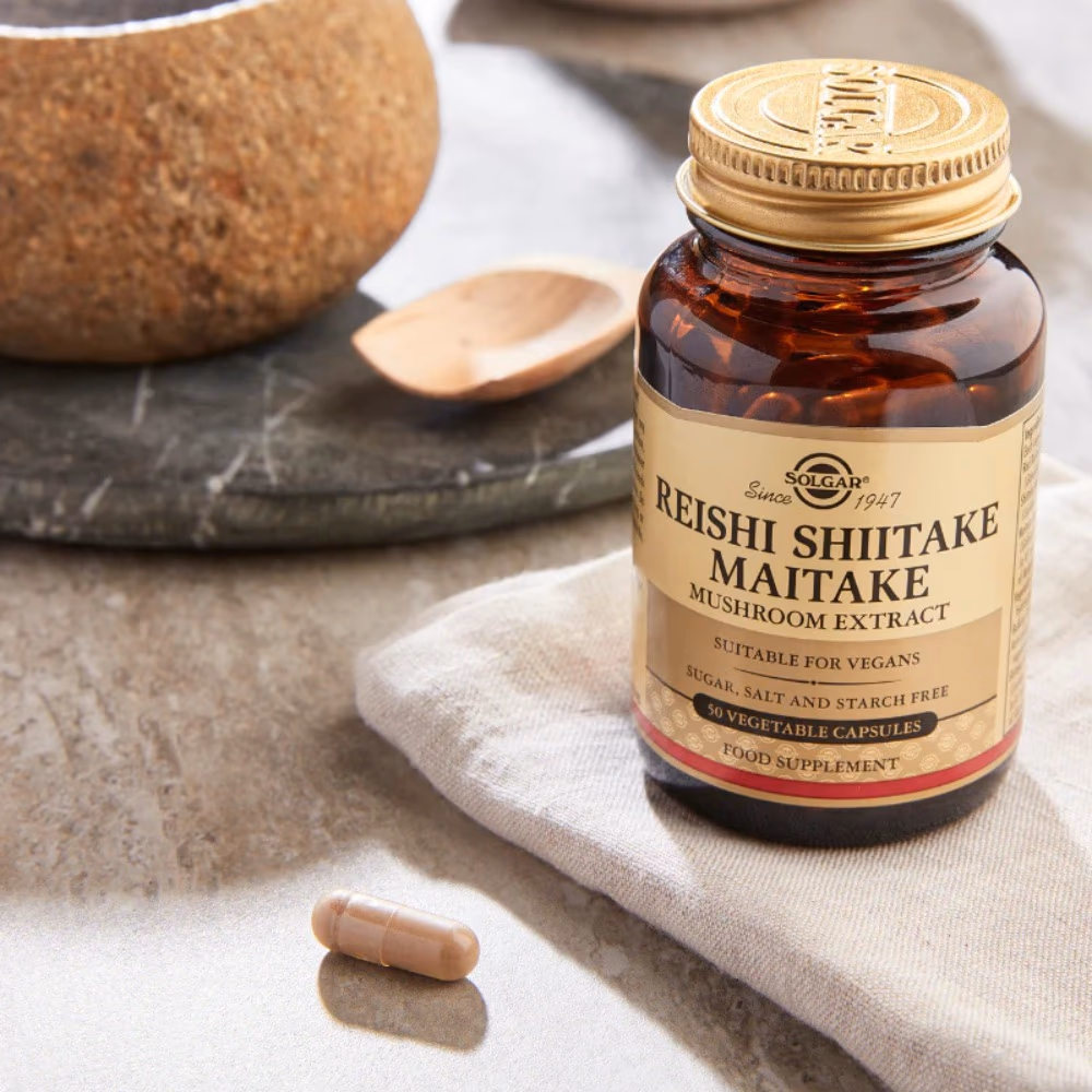 Solgar Reishi Shiitake Maitake Mushroom Extract 50 Vegetable Capsules 3