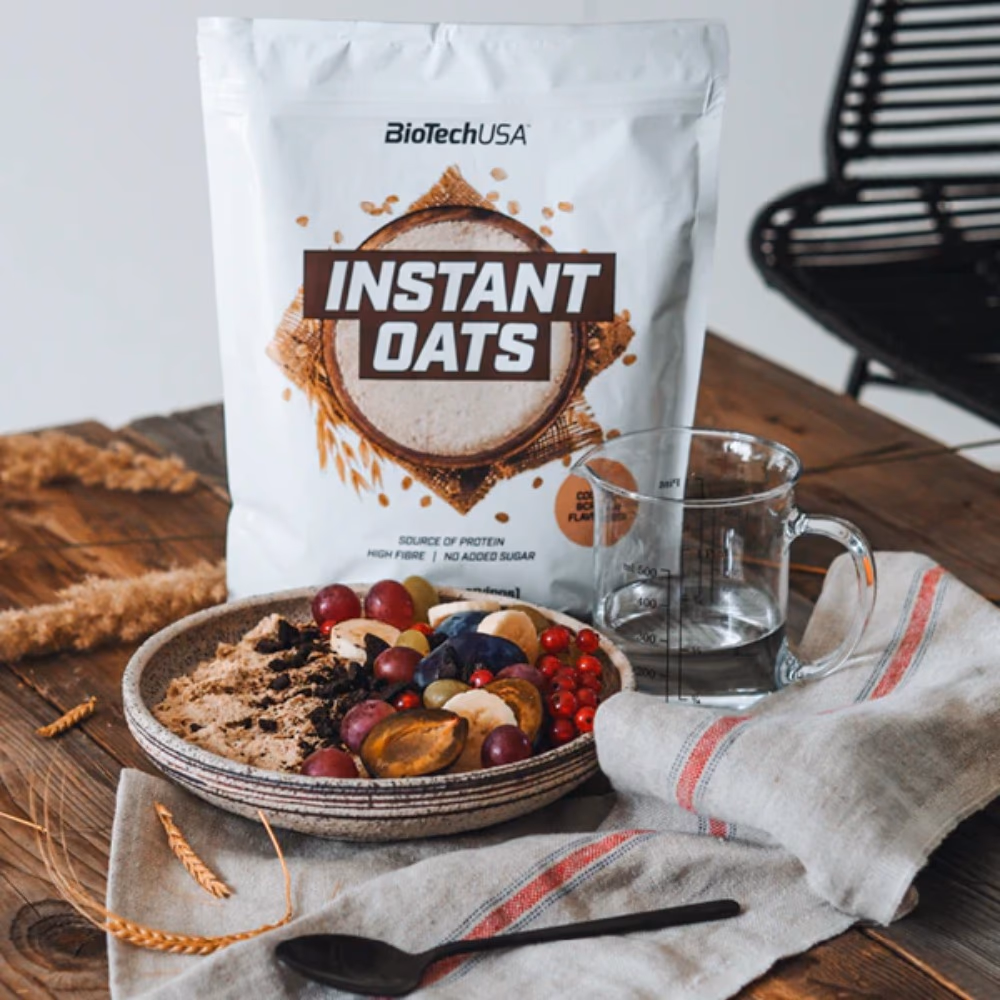 BioTechUSA Instant Oats 1000g – Hazelnut Flavoured Oat Powder 3