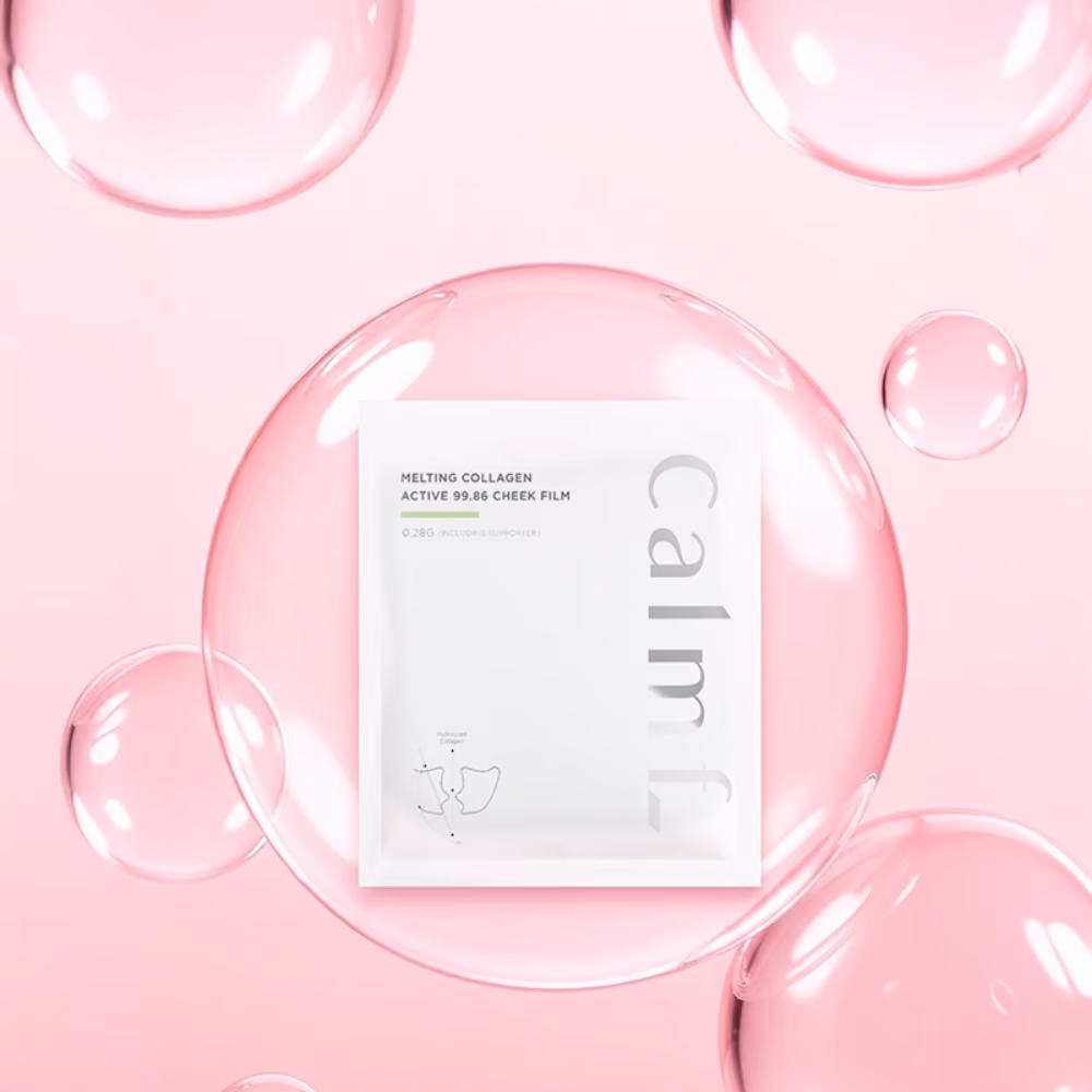 Calmf Melting Collagen Active 99.86% Cheek Film 5 Sheets 2