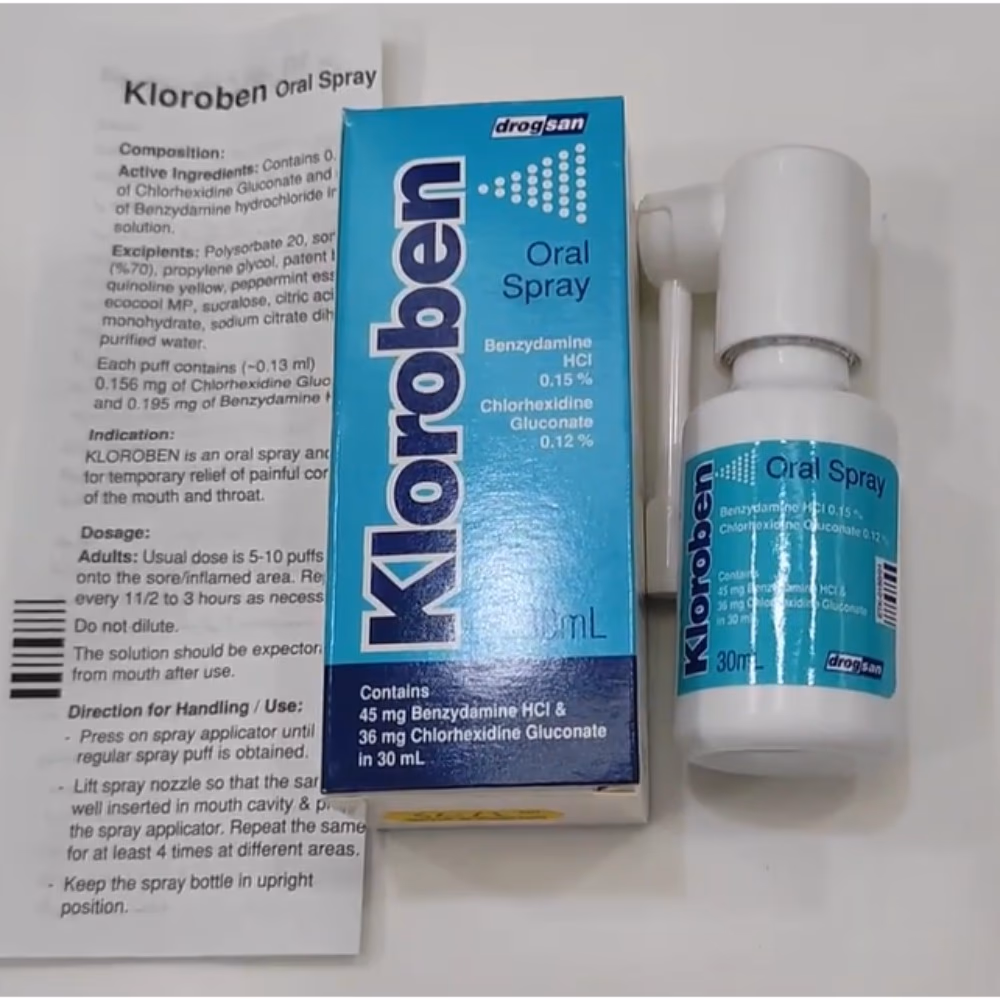 kloroben oral spray 30ml 3