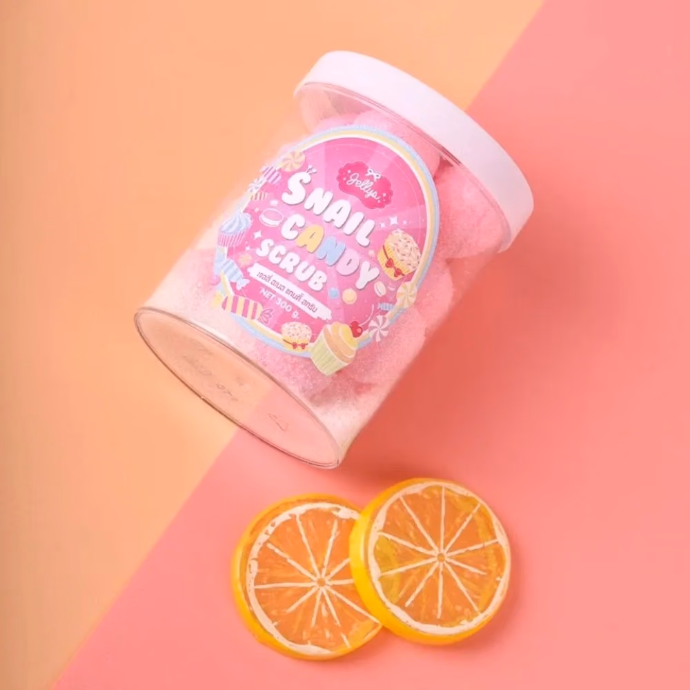 Jellys Snail Candy Scrub 300g – 3-in-1 Exfoliating and Nourishing Body Scrub 4