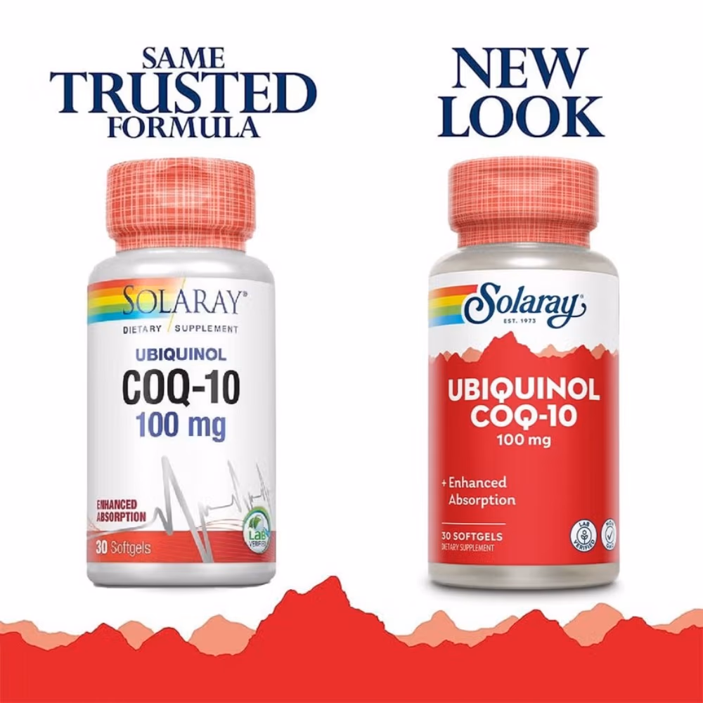 Solaray Ubiquinol CoQ-10 100mg-30 Softgels 2