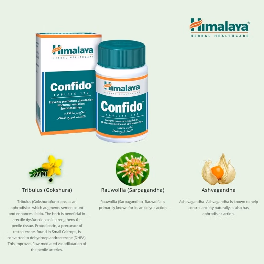 Himalaya Confido Tablets 120s 2