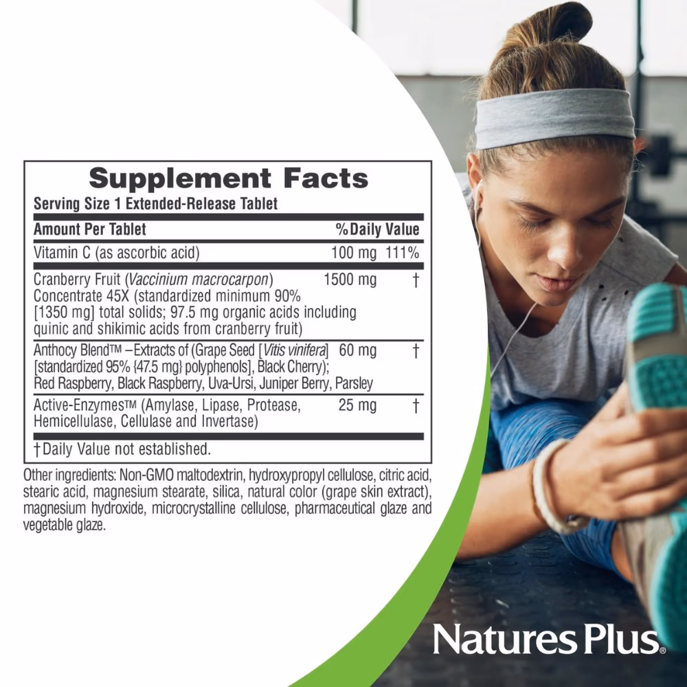 Natures Plus  Ultra Cranberry 1500mg Ext Release Tab 30s 2