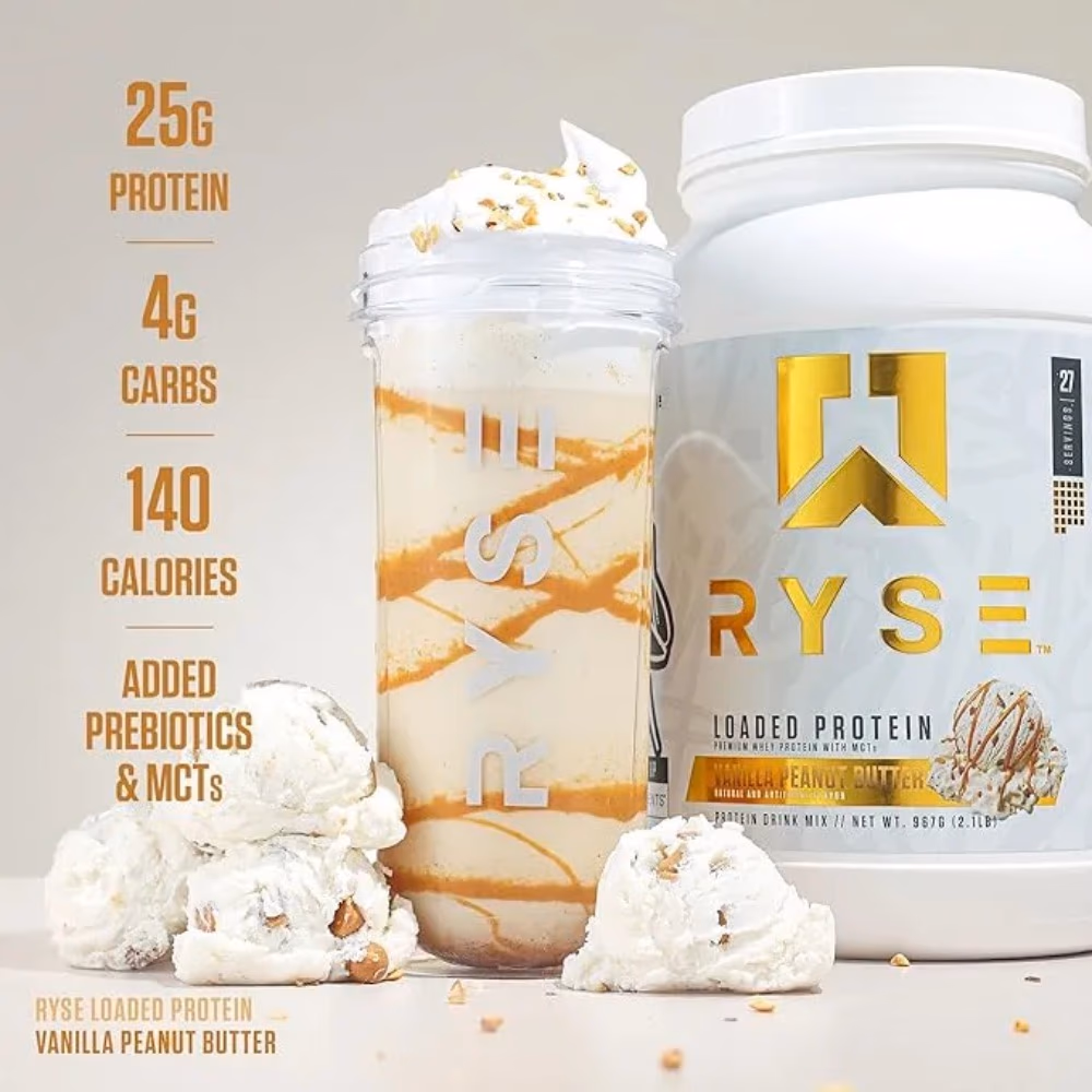 Ryse Loaded Protein Vanilla Peanut Butter 2.1lb 4