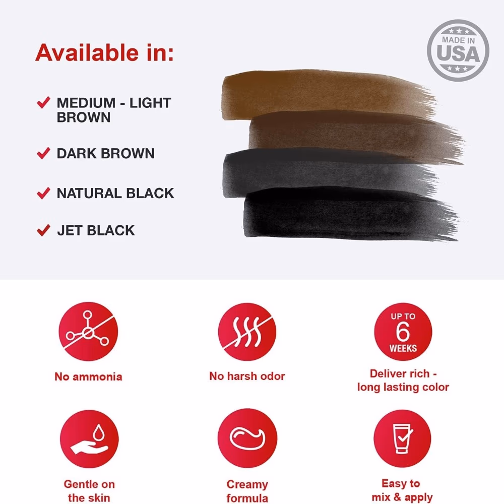 Barbers Choice 3 Application Beard and Mustache Dye for Men – Jet Black 4