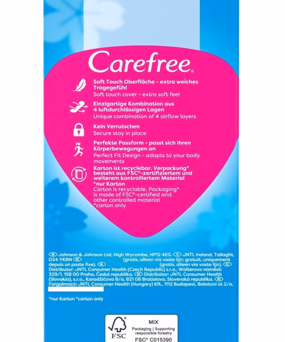 Carefree Cotton Feel Normal Liners – 20 Count 2