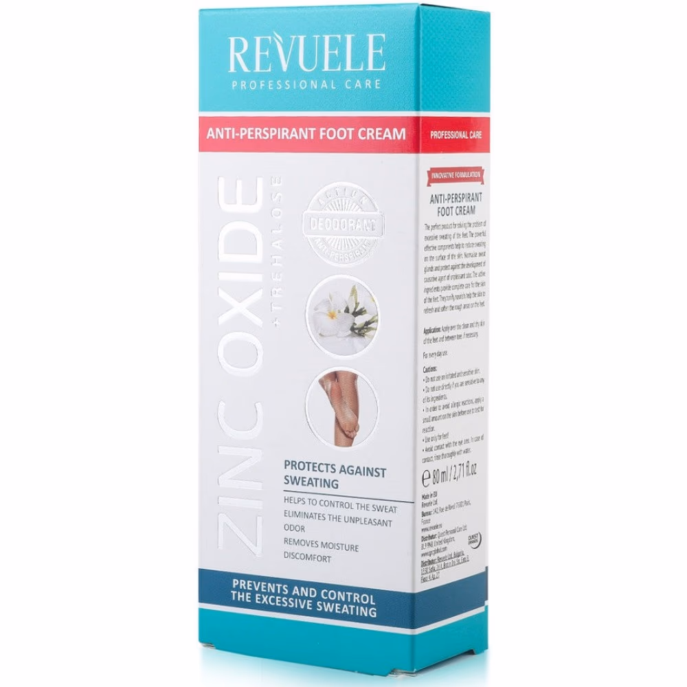 Revuele Zinc Oxide Anti Perspirant Foot Cream 80Ml 3