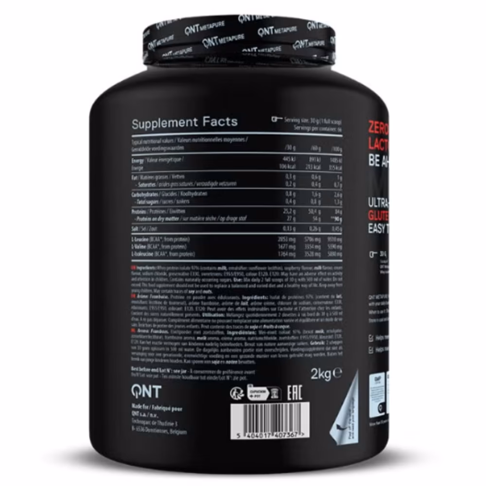 QNT Metapure Whey Isolate Raspberry 2kg 2