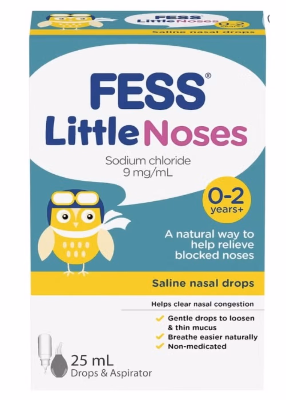Fess Little Saline Nasal Drops 25 ML 2