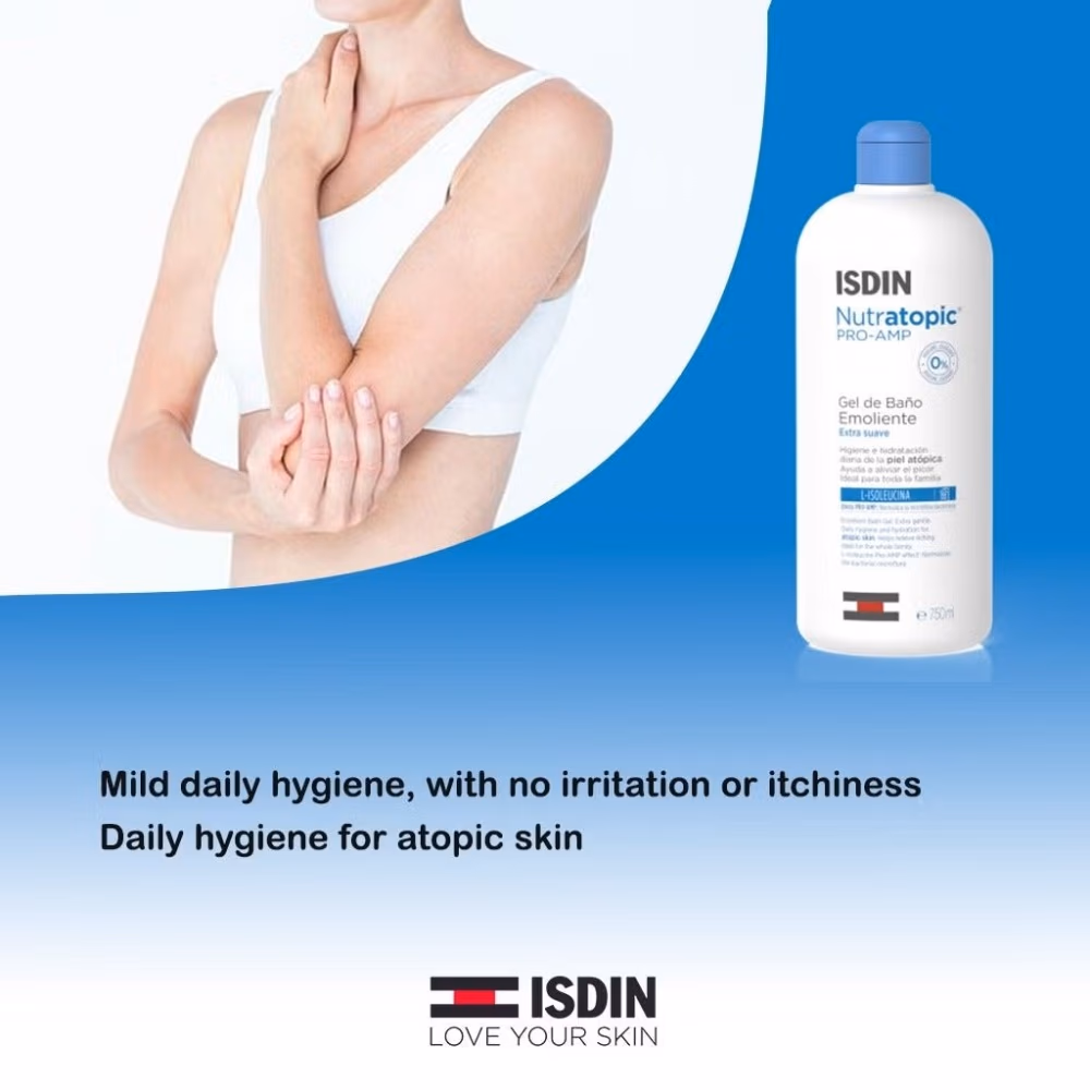 ISDIN Nutratopic Pro-AMP Emollient Bath Gel 400ml 2