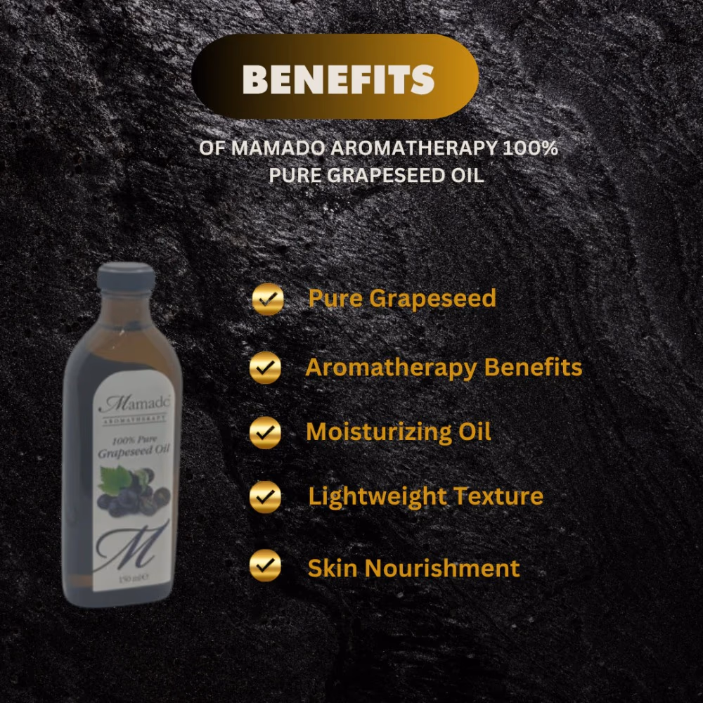 Mamado 100% Pure Grapeseed Oil (150ml) 2