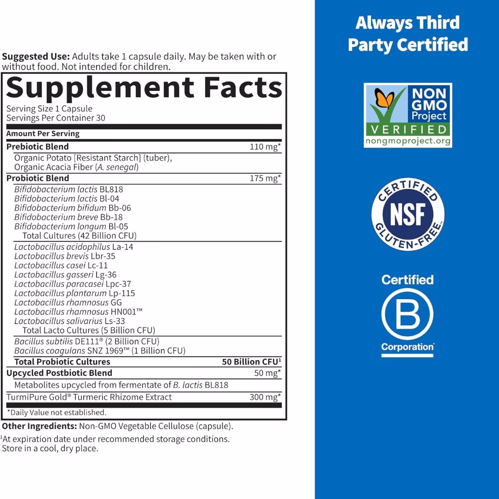Garden of Life Dr.Formulated Probiotics Sport+ 50Billion Vegan Capsules 30S 5