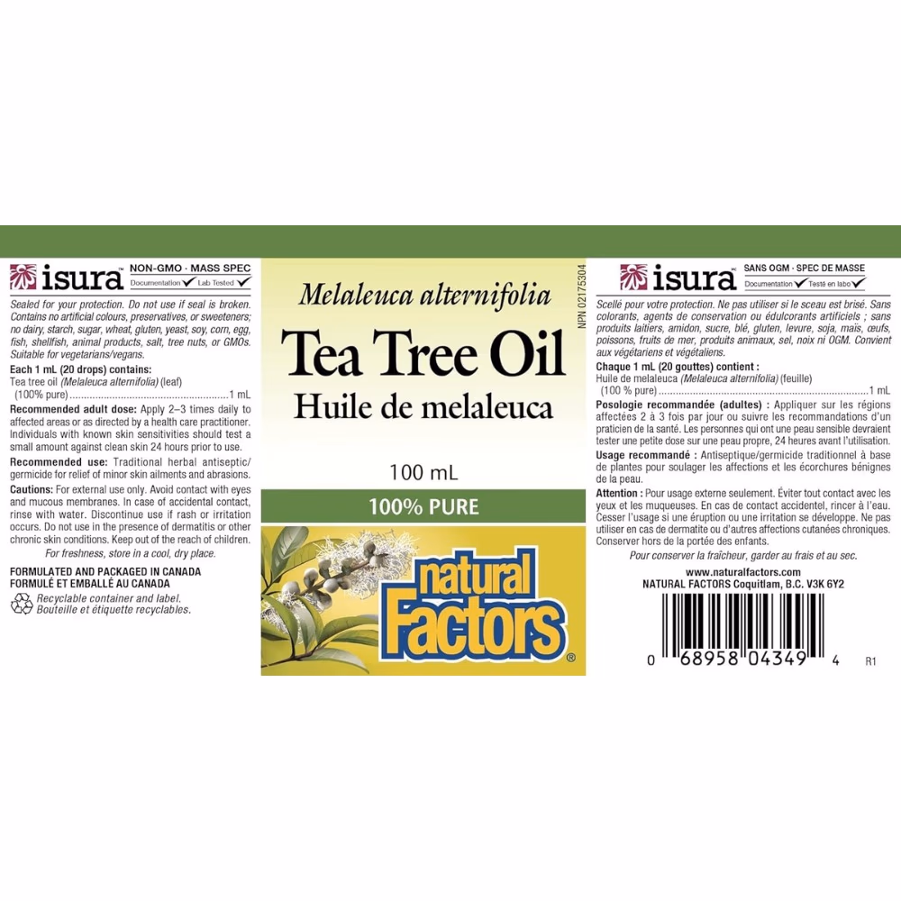 Natural Factors Tea Tree Oil 100 ml 2