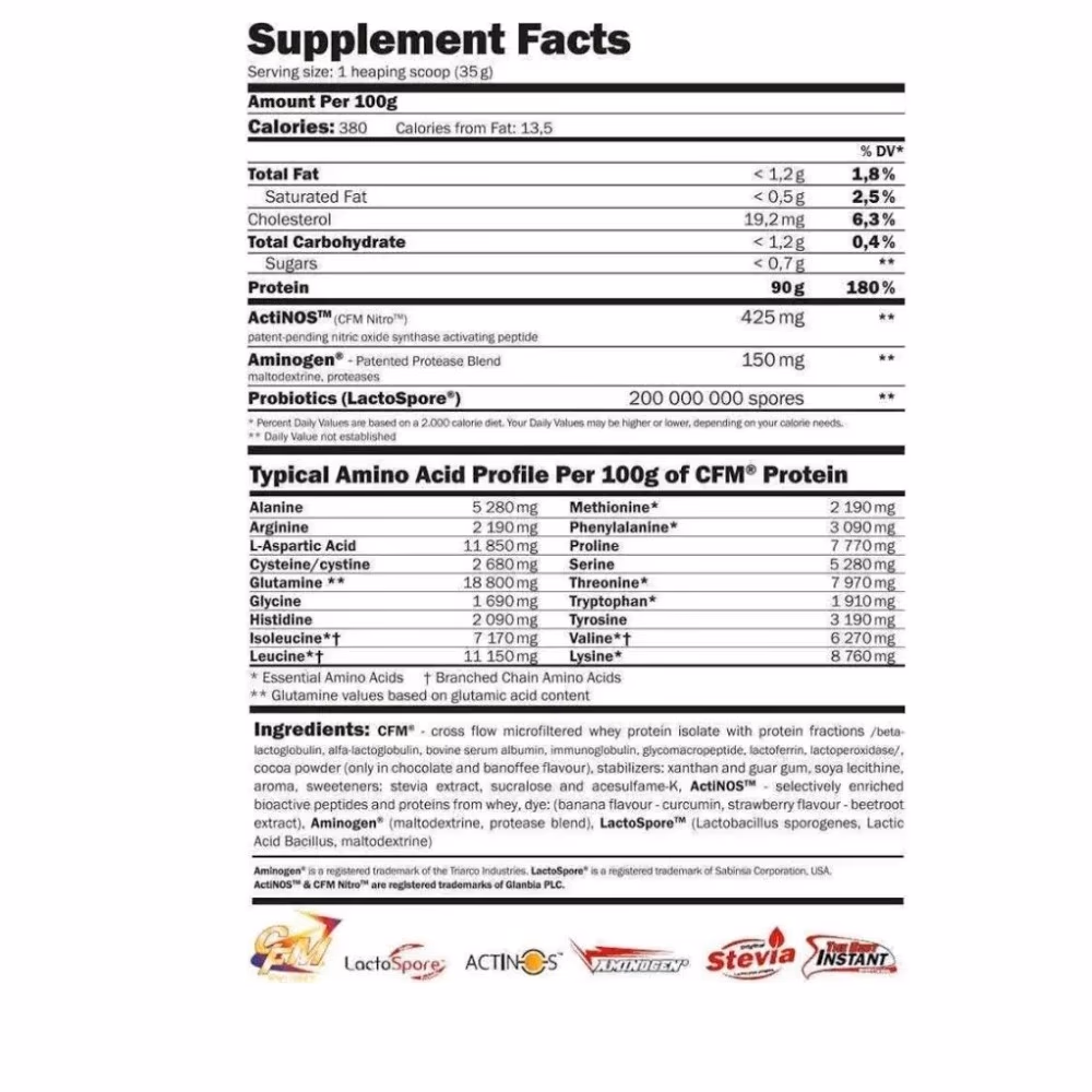 Amix Pure CFM Whey Isolate Yogurt 2kg 3