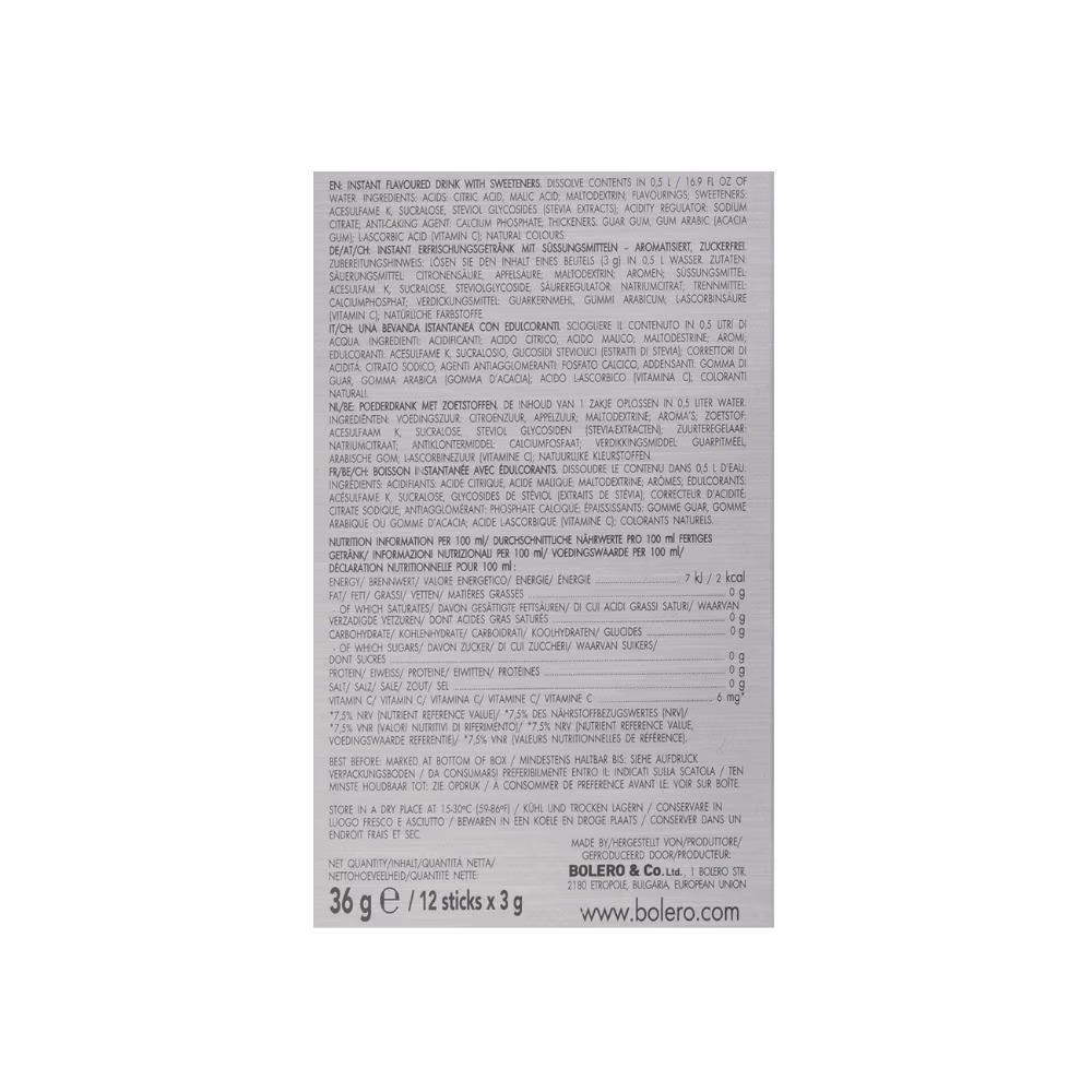 Bolero Advanced Hydration Forest Fruits Drink Mix – 12 Sachets 4