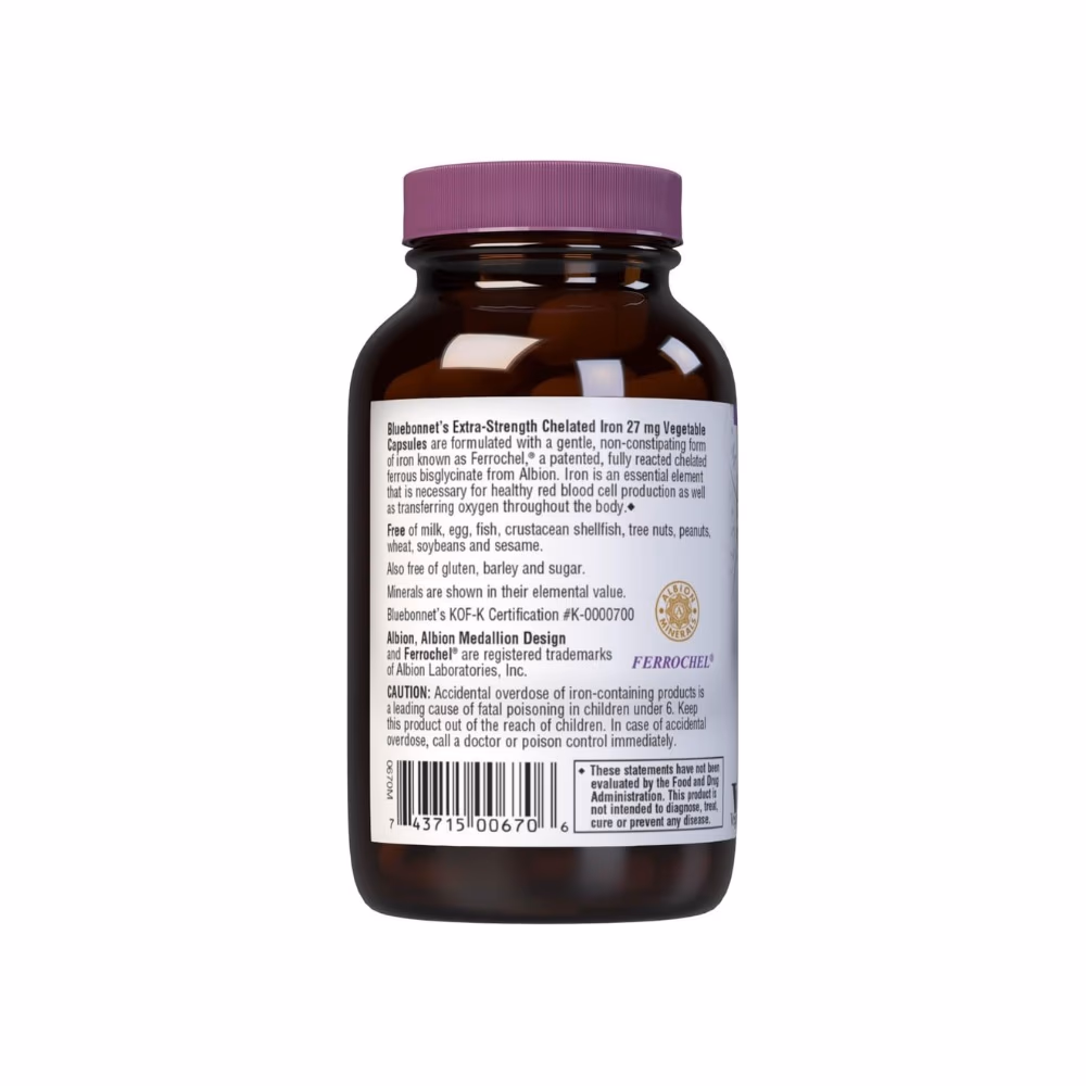 Bluebonnet Chelated Iron 27Mg Cap 90S 5