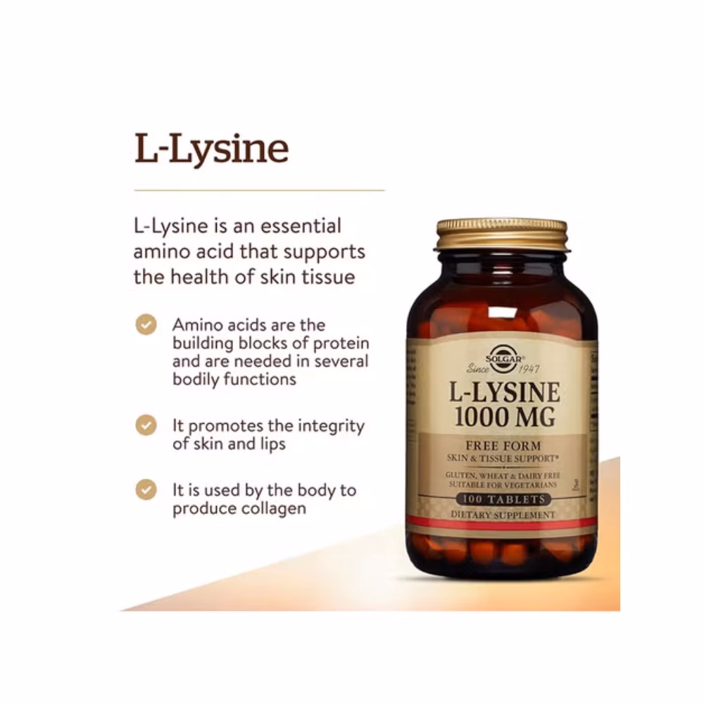 Solgar L-Lysine 1000mg -50 Tablets 2