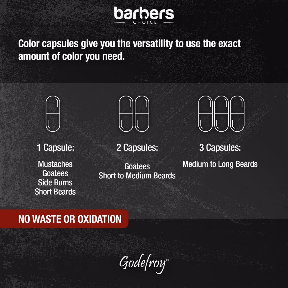 BarbersChoice Beard & Mustache Color Dark Brown 44ml 3