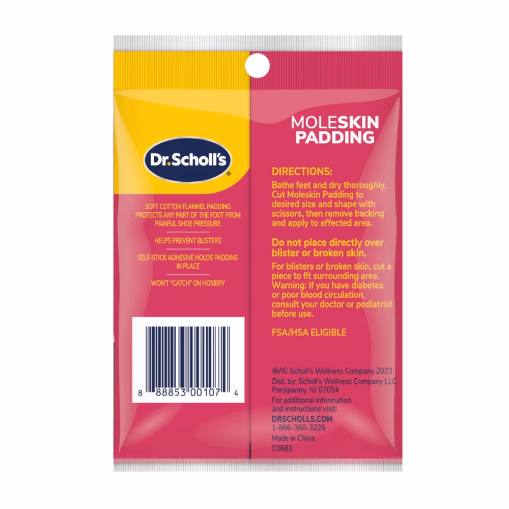 Dr. Scholl's Moleskin Padding 3 Strips 3