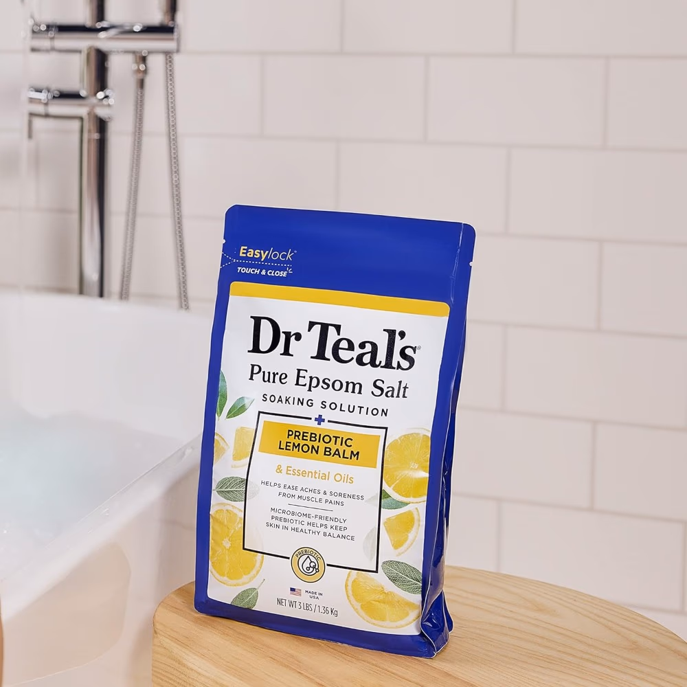 Dr. Teal's Epsom Salt Soak Prebiotic Lemon Balm 1.36KG 5