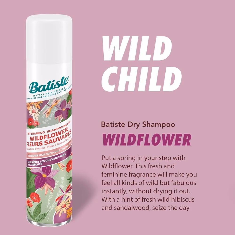 Batiste Dry Shampoo Wild Flower 200ml 4