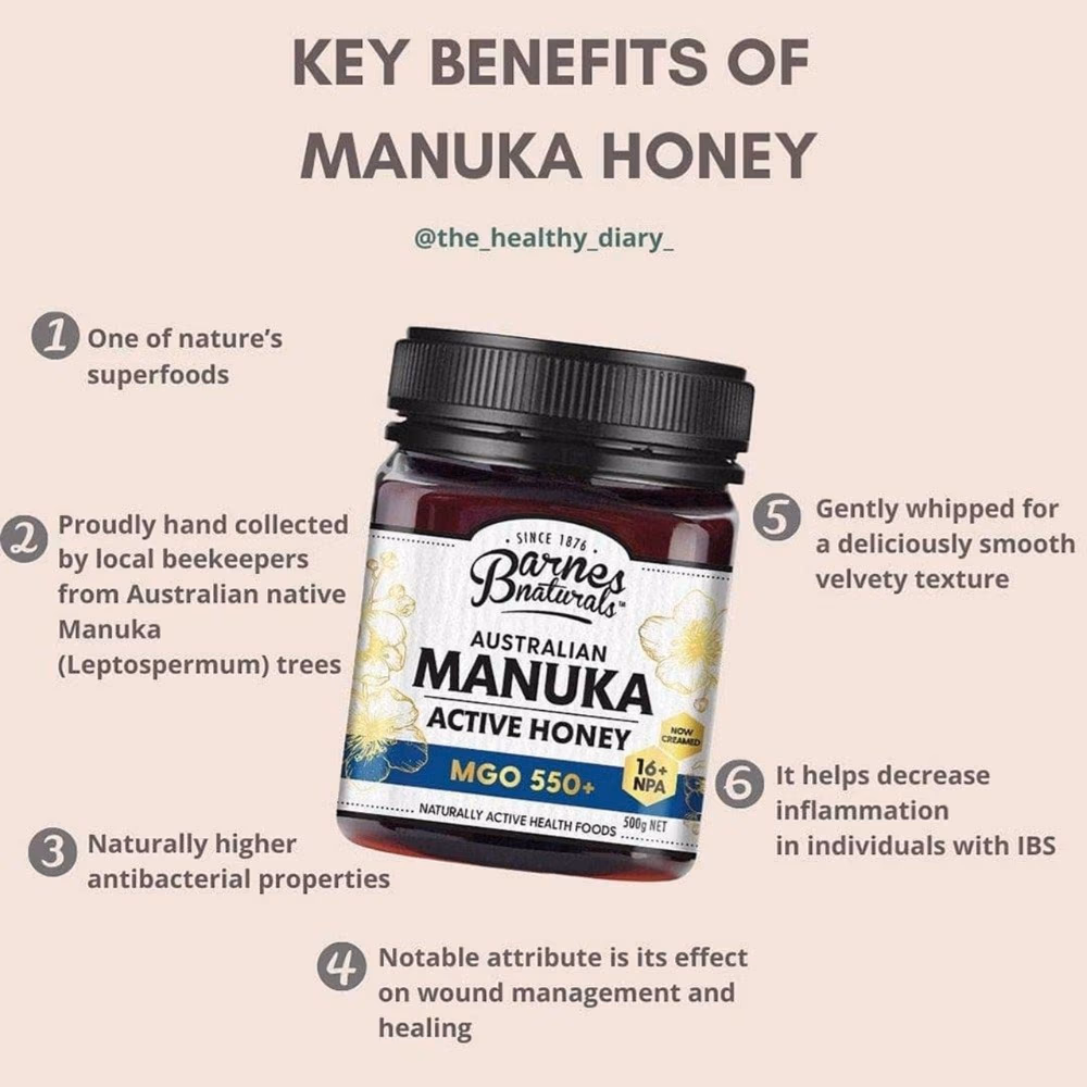 Barnes Manuka Active Honey MGO 300+ 250g 2