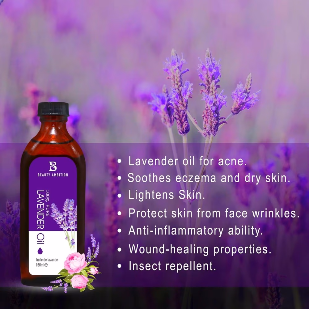 Beauty Ambition 100% Pure Lavender Oil 150ml 4